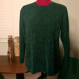 Vintage Northern Getaway Green Knitted Sweater